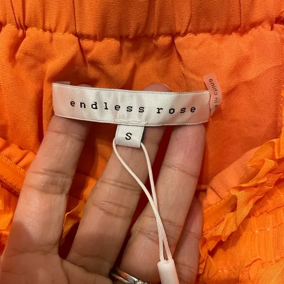 Endless Rose strapless Orange Dress